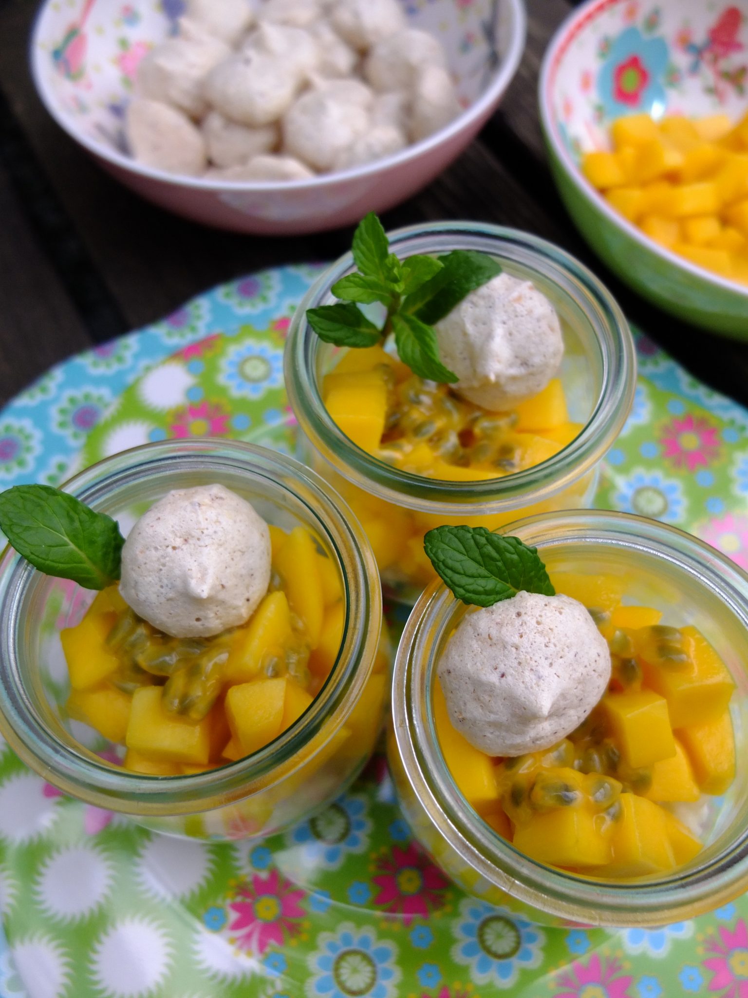Milchreis-Trifle mit Mango-Passionsfrucht und selbst gemachtem ...